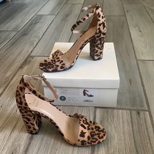 Brand New A New Day Cheetah Printed Block Heels
